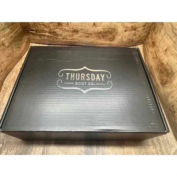 Thursday Men's President Leather Ankle Boots Handmade Black Matte NIB - Size 14 - Picture 13 of 14